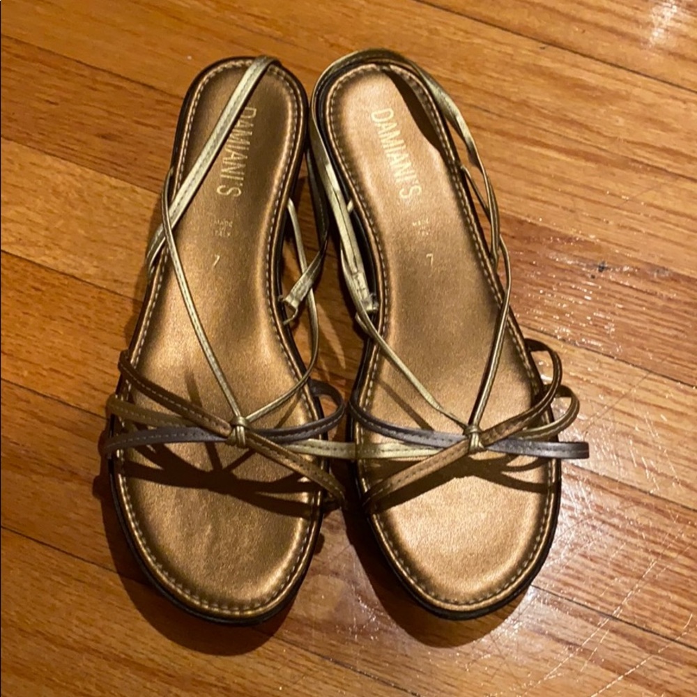 Damiani’s Strappy Wedges